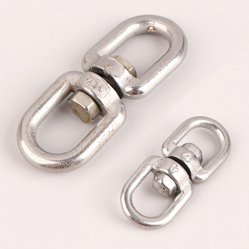 1Pcs 4mm 5mm 6mm 8mm 8 Ring Hook 304 Stainless Steel Marine Anchor Swivel New Carabiner Clasp