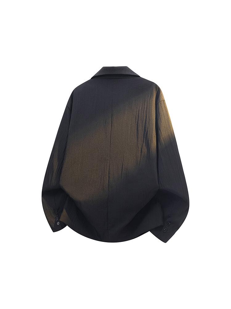 Men's Old Money Double-Breasted Vertical Stripe Suit Jacket - Trendy Autumn/Winter Style