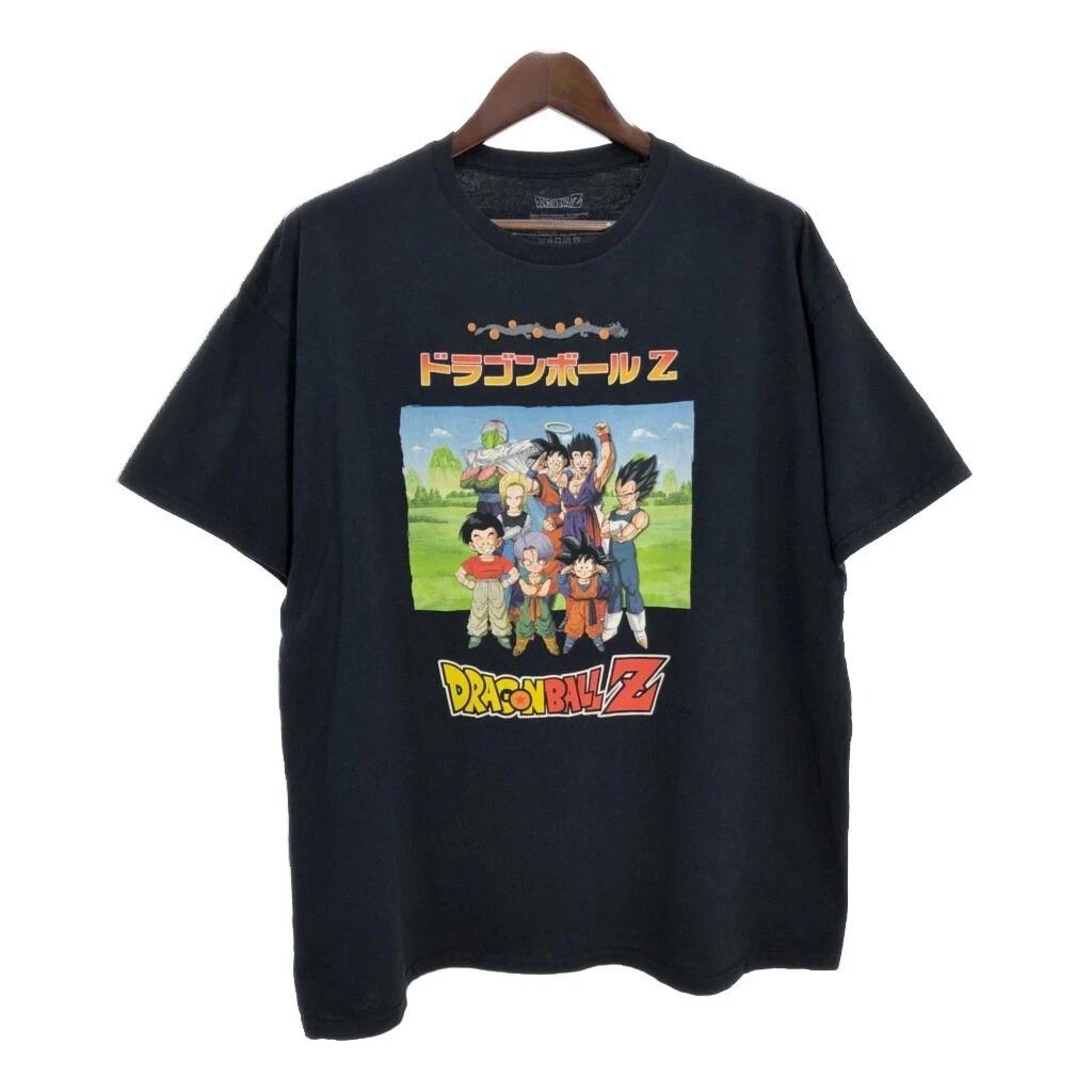 Dragon Ball Z Graphic Anime T-Shirt XXL Black Rare Tee 4XL