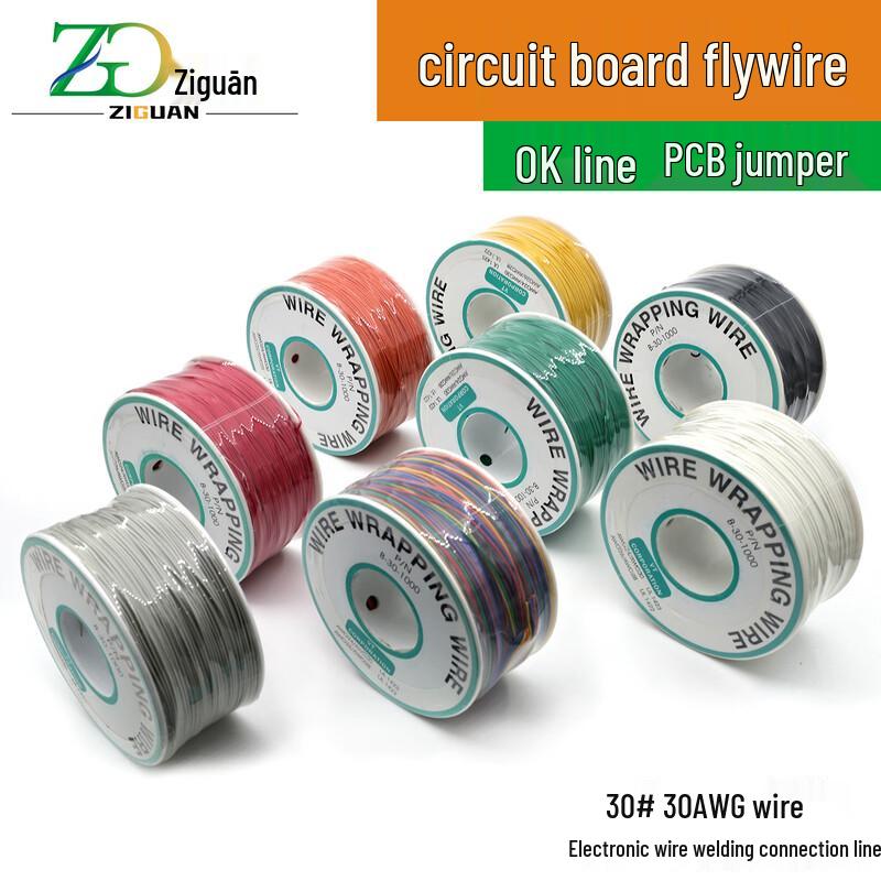 ZIGUAN 30AWG OK Laidas Vienagyslis Varis PCB Šuoliams, 250m