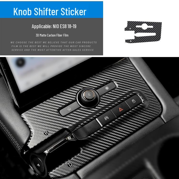 Compatible Nio ES8 (18-20) Carbon Fiber Gear Stickers for ES6/EC6 - Free Replacement If Damaged