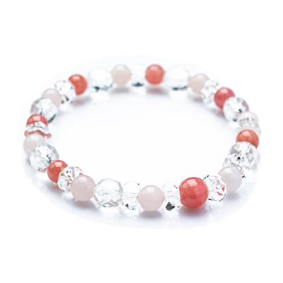 Natural Stone Bracelet Power Stone Birthstone 6mm Purification Sazare Amulet Crystal Bracelet Accessory for Women [Kyojudo] Women's Women's (Inca