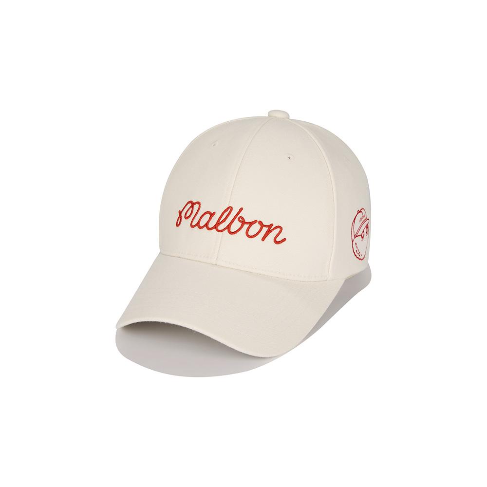 MALBON GOLF Wool Ball Cap Ivory (Man)