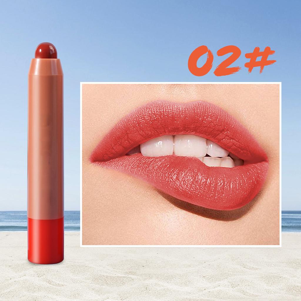 Waterproof Matte Velvet Nude Lipstick Pencil Sexy Red Brown Pigments Makeup Long Lasting Profissional Lip Tint Makeup 12 Colors