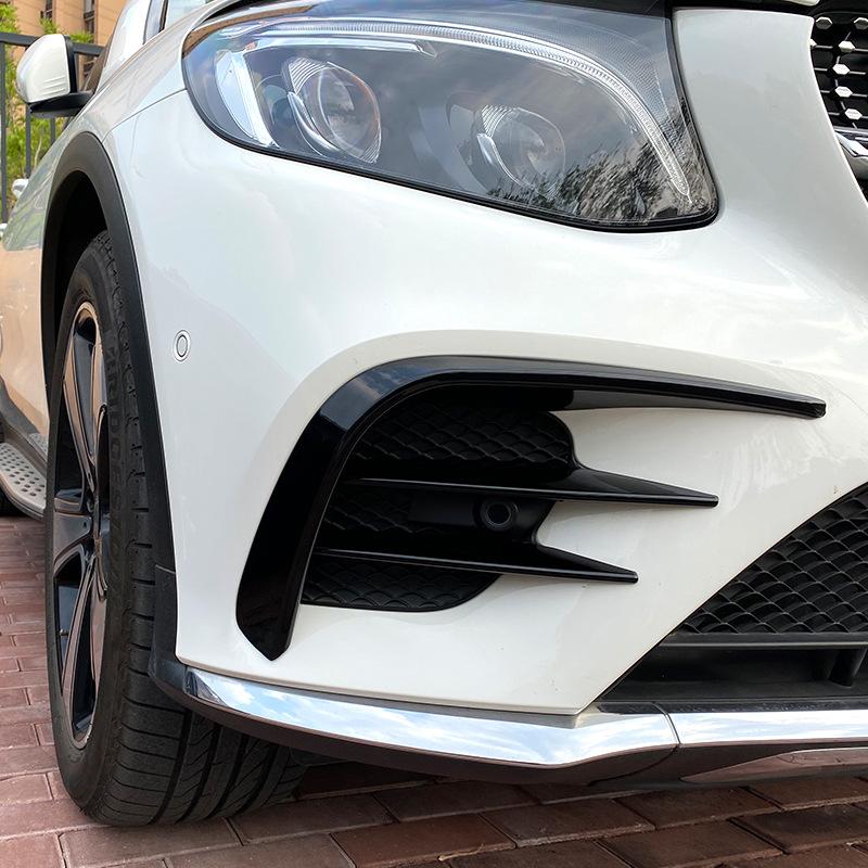 Potrivit pentru accesorii Mercedes Benz Clasa GLC GLC260 GLC300 GLC43 AMG X253 2016-2019 Splitter bară față Canard Trim pentru faruri de ceață