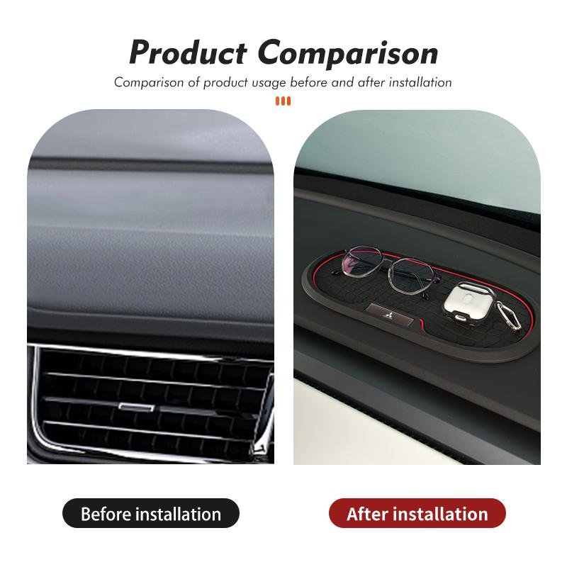 cxytvd1 Car Dash Board PVC Anti-Slip Mat Phone Storage Holder Interior Accessories For Mitsubishi Outlander Lancer Eclipse Mirage
