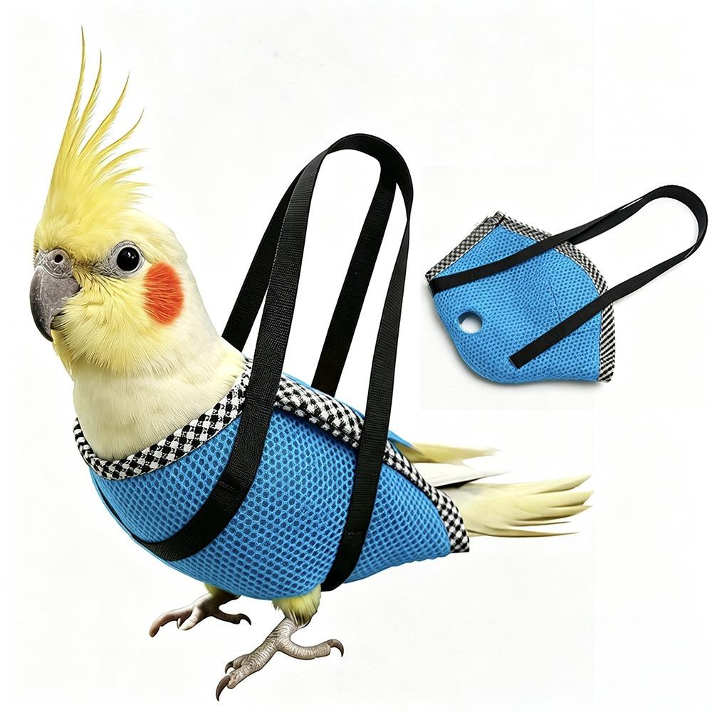 Breathable Mesh Parrot Hand Carrier Bag Portable Parrot Anti Escape Vest Birds Walking
