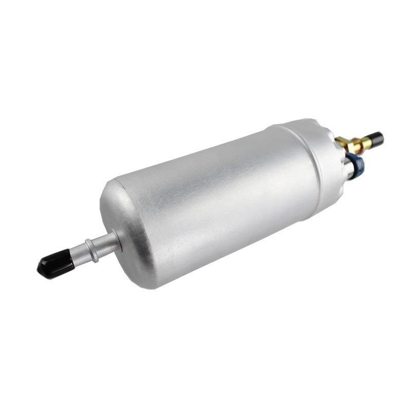 External High-Pressure Fuel Pump 12V, Aluminum Alloy, Silver, 0580464075, 21CM Length, 52MM Diameter, 8MM Inlet/Outlet, 5BAR,