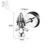 ZS 1 PC Punk Gothic Skull Stud Earring For Men Women Spider Snake Earrings Ear Studs Cartilage Helix Lobe Piercing Jewelry 16G