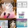 DIY 3D Hands Mold Couples Hands Casting Kit Souvenir Sculpture Hand Casting Kit Couples With Gloves Handmade Craft Set