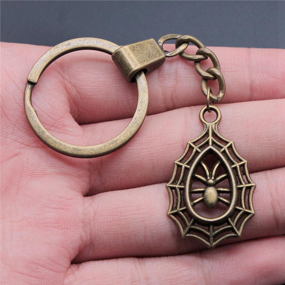 30mm Keychains Bat Cross Skull Vintage Jewelry Supplies QY006
