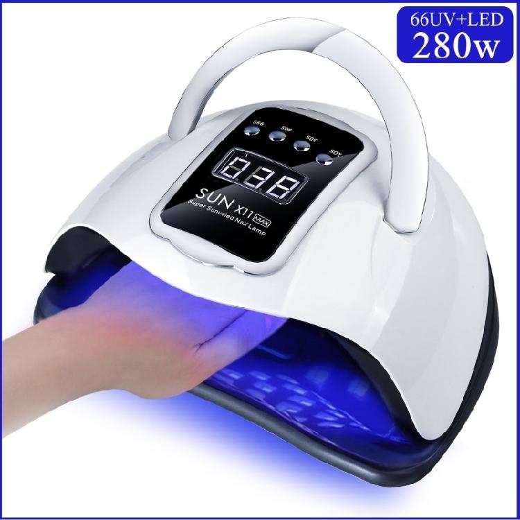 280W Nail Lamp for Nails Gel UV LED Nail Art Drying Tools with 4 Timer Setting
