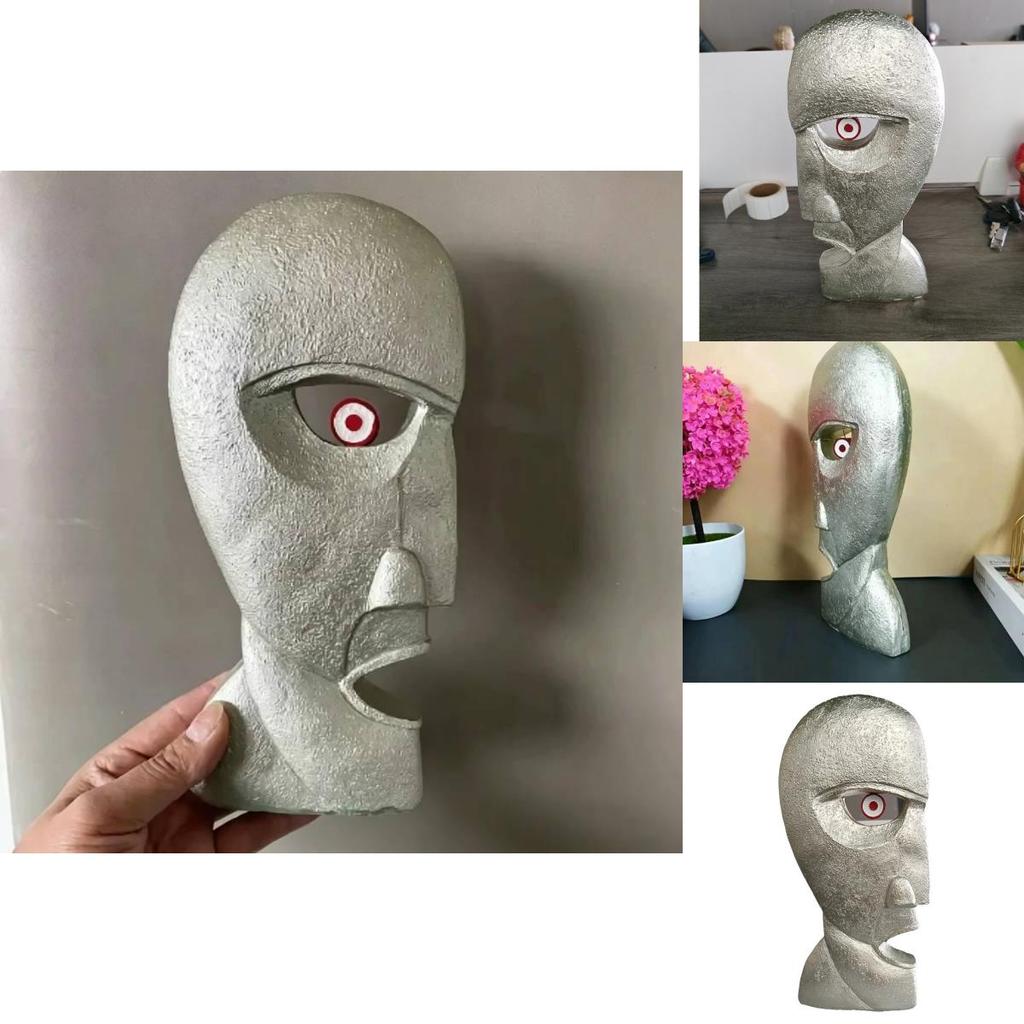 Resin Bell Sculpture Head Figurine Handcrafted Art For Home Garden Outdoor Decor