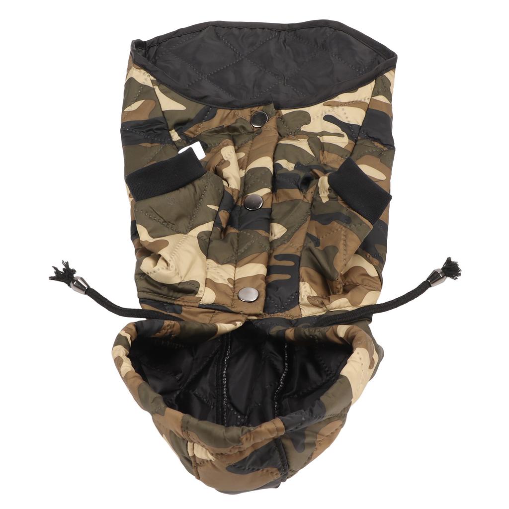 Dog Warm Coat 2 Legged Soft Skin Friendly Hooded Puppy Jacket Clothes for Autumn Winter