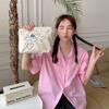 Japanese Floral Embroidery Portable Large Capacity Cosmetic Bag Street Fashion Canvas Lipstick Storage Bag
