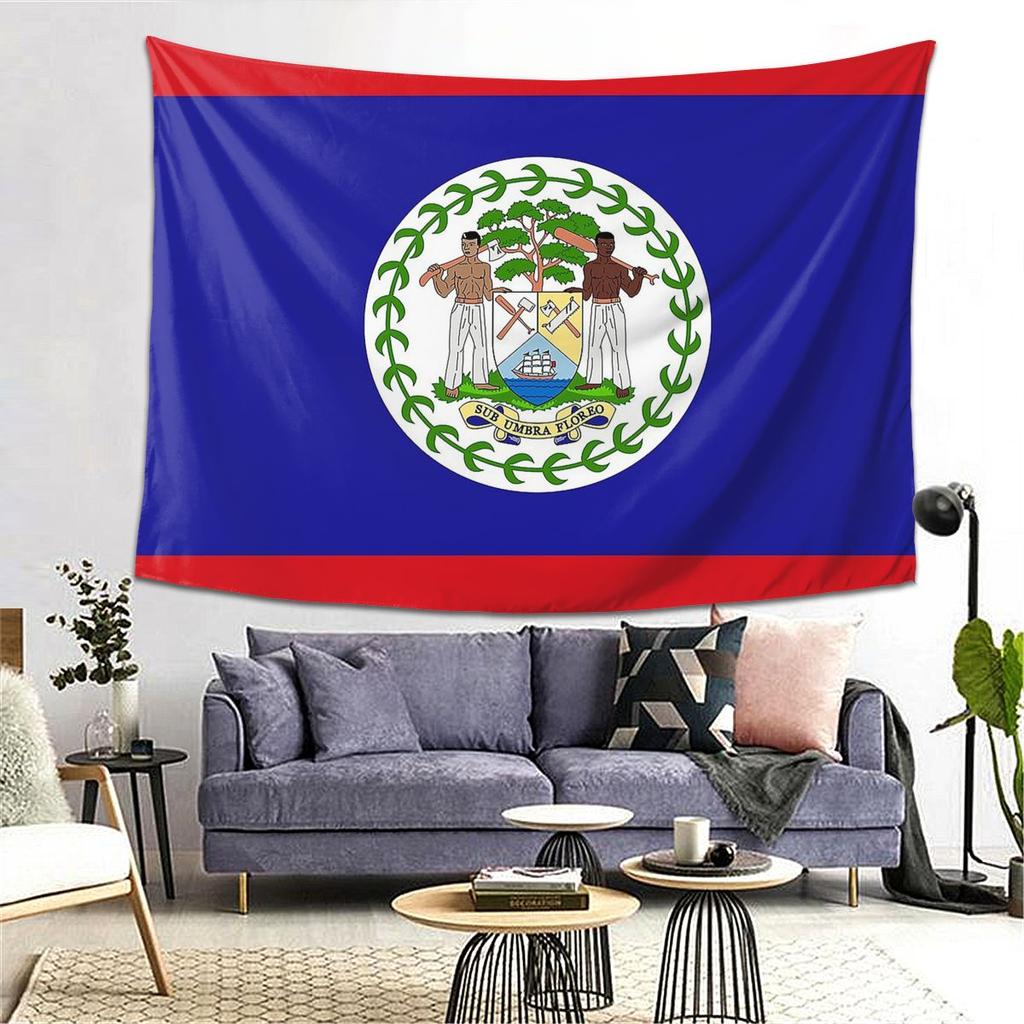 Belize Flag Gifts Stickers Products Tapestry Decoration Art Aesthetic Tapestries for Living Room Home Wall Cloth Wall Hanging
