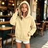 Sweat à capuche ample de couleur pour enfants, à enfiler, pour un usage quotidien