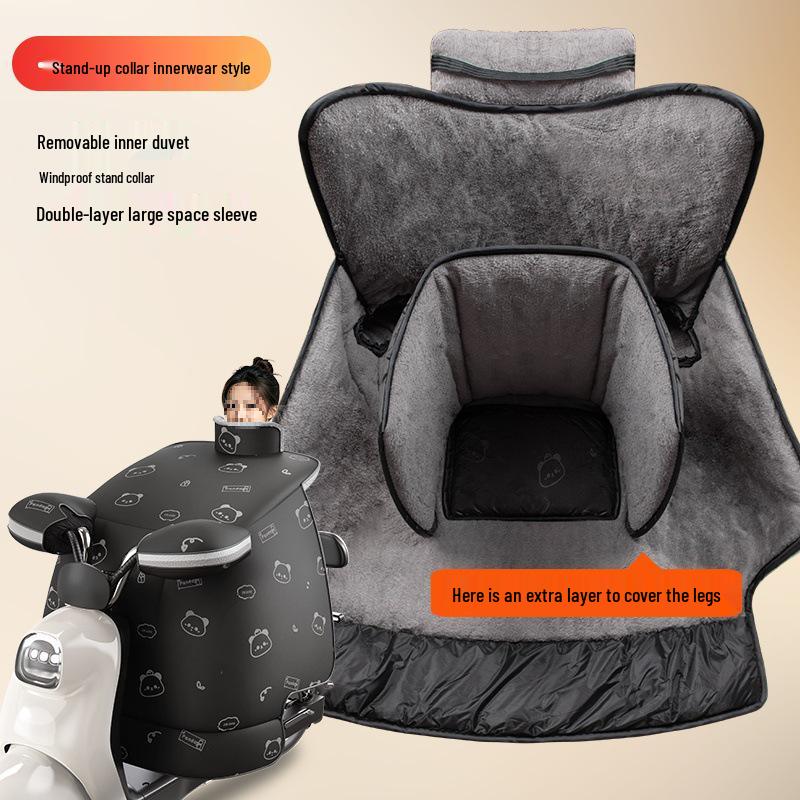 2025 Winter Extra Thick Waterproof Fleece Lined Electric Motorcycle Windshield Cover