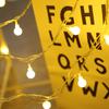 2M 3M Balls LED Fairy String Lights Battery Operated Wedding Valentine's Outdoor Room Birthday Garland Bridal Shower Decorations