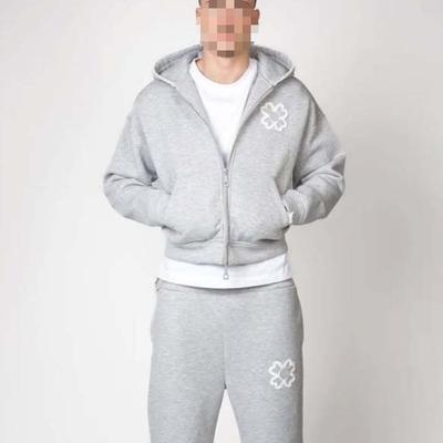 Y2K Retro-Trend einfarbig lässig locker Kapuzen-Reißverschluss-Sweatshirt
