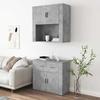 Maison Exclusive - Buffet haut Gris béton Bois d'ingénierie