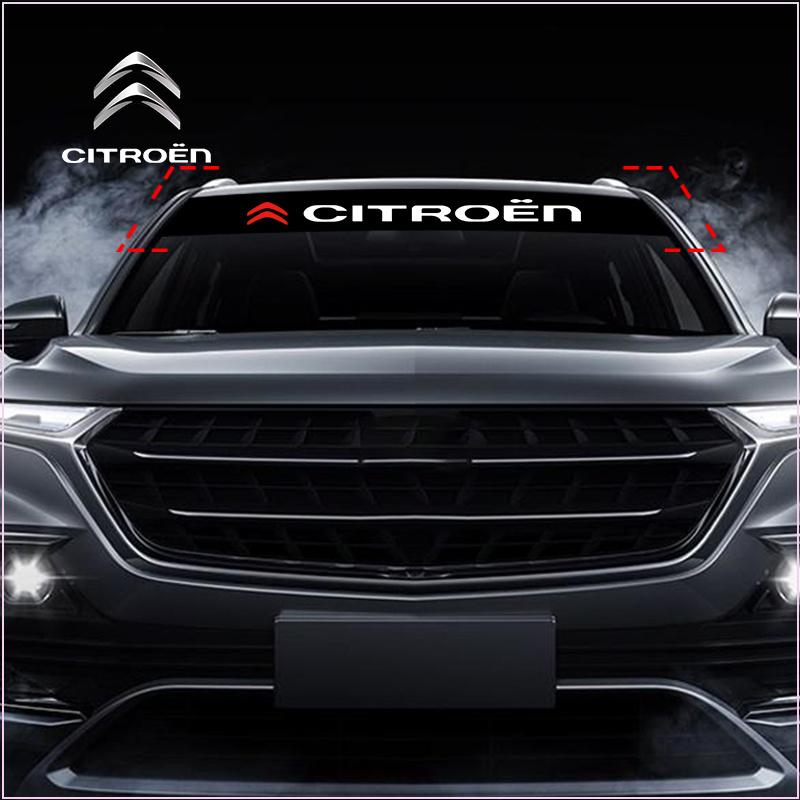 Citroen LOGO Emblem Auto Frontscheibenaufkleber Vorne und Hinten Dekorativ für Citroen DS C1 C2 C3 C4 C5 C6 C8 C4L DS3 DS4 DS5 LS DS6 Picasso