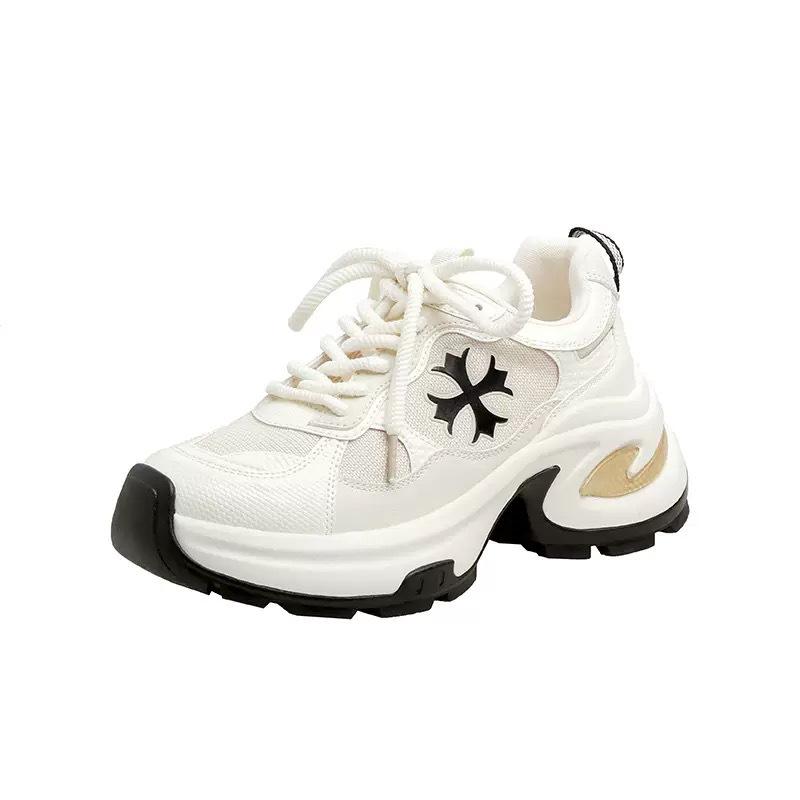 Cowhide Version~ Grape Mother, the Same Style Has an Inner Height Increase of 7cm, Fashionable Height Increase, Lace-up Versatile Casual Spor