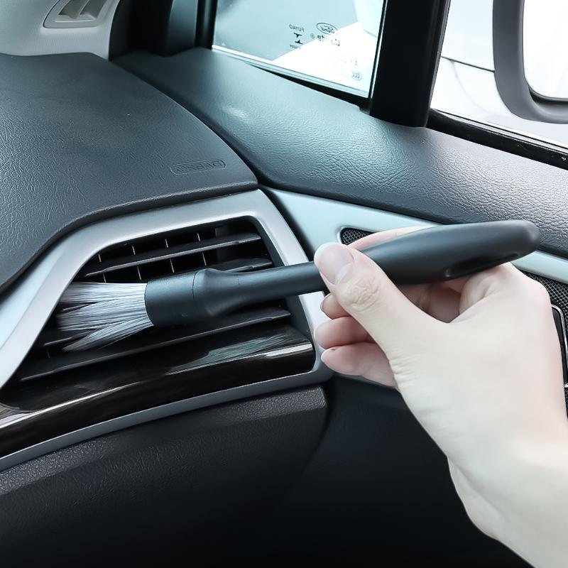 Auto Detailling Pinsel Weicher Auto Innenraum Detail Pinsel mit Synthetikborsten Auto Armaturenbrett Luftauslass Staubentfernung Werkzeuge Zubehör