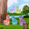 6Pcs Luminous Alpaca Resin Figurines Garden Landscape Desk Car Accessory For Various Room Types, Christmas & Universal Holidays