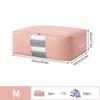 Foldable Clothes Storage Bag Visual Quilt Organize Cases with Handle Home Pillow Blanket Organizer Wardrobe Sorting Storage Box