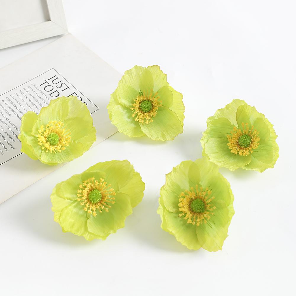 5/10/20Pieces Of Artificial Flower Head For Christmas Home Decoration Room Garden Wedding Decor DIY Gift Box Wreath Accessories