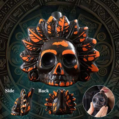 Fluier Aztec Sunet Uman Puternic Fluier Țipăt Până la 125+ Decibeli Fluier Craniu pentru Costume de Halloween Cadou