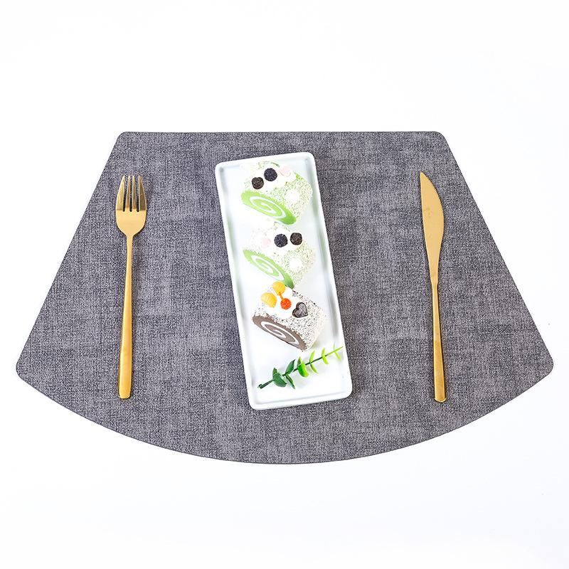 Wind Cloth Pattern Fan-shaped Waterproof, Oil-proof and Anti-scalding Pad, Restaurant Kitchen Daily Pot Pad, Coaster, Thermal Insulation Pad