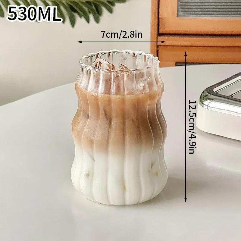 INS Grapes Glass Cup Coffee Mug Heat Resistant Tumbler Drinking Glass Iced Coffee Cup Summer Winter Drinkware Housewarming Gifts