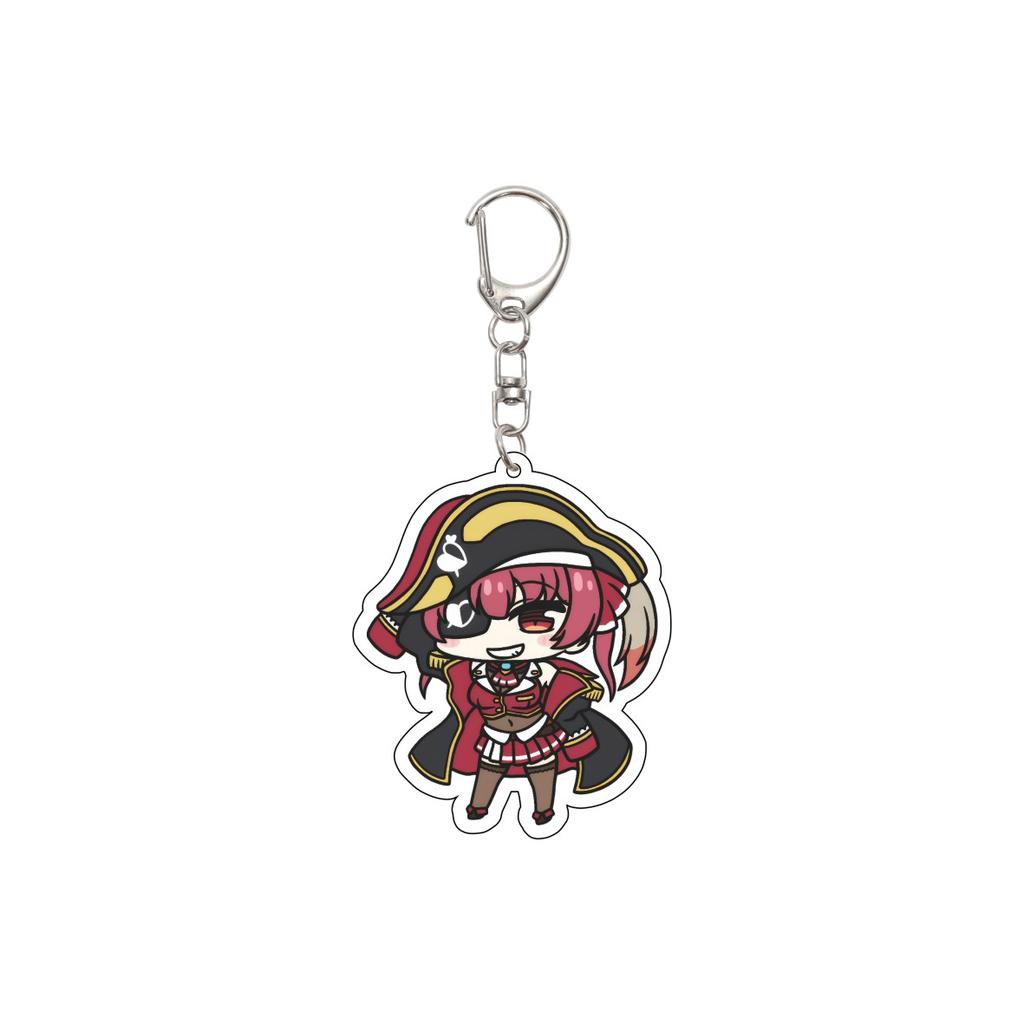 55MM Anime Hololive Keychain Hoshimati Suisei/Natsuiro Matsuri/Akai Haato Key Chain Acrylic Model Plate Christmas Gifts