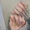 Sweet Fairy Pink Diamond Star Sparkle Wearable Nail Stickers