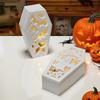 Halloweens Coffin Silicone Mould for Lanterns Candle and Craft With Detailed Engraving