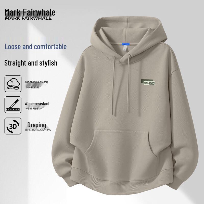 Mark Fairwhale Men's American Retro Casual Hooded Sweatshirt