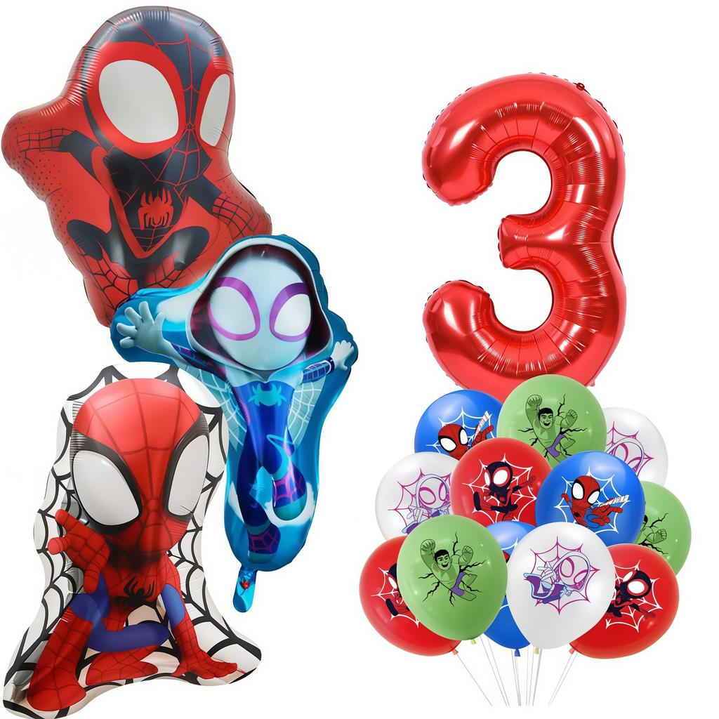 Spider Hero Birthday Party Decoration Plate Cup Banner Balloon Superhero Party Favors Baby Shower Decor Birthday Supplies Gift