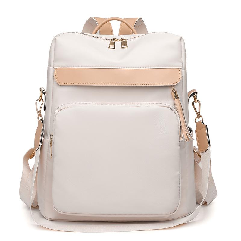 

Жіночий рюкзак з тканини Oxford Casual Large Capacity Travel School Bag бежевий