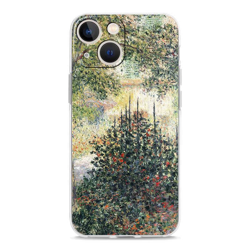 Claude Monet Impressionism Painter Phone Case For iPhone 15 14 13 12 11 Pro Max XS X XR SE 7 8 Plus Clear Lens Protect Cover