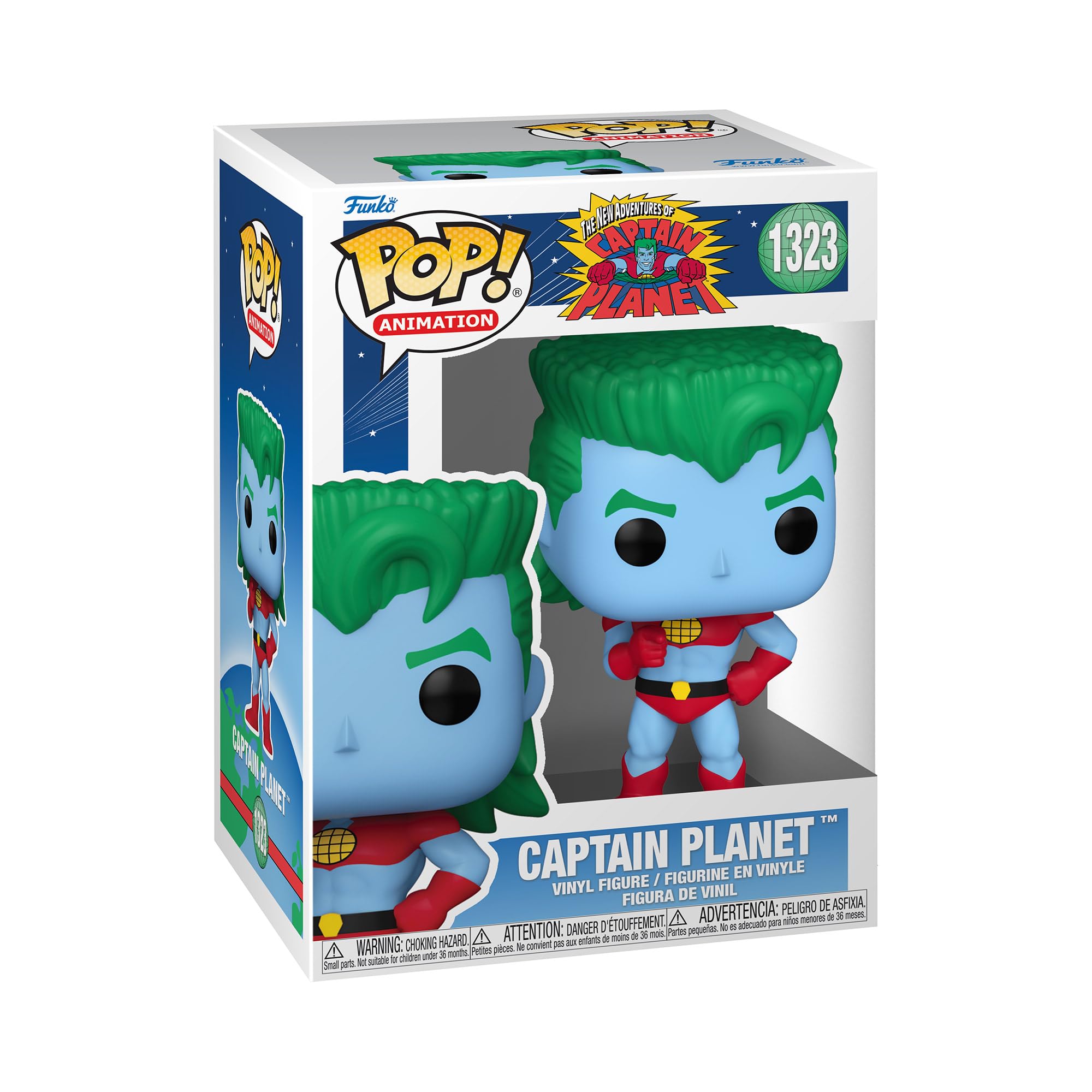 Funko Капитан Планета Капитан Планета и Планетия Коллекционная виниловая фигурка Идея для подарка Официальный продукт Дети Взрослые Фанаты ТВ Модель Фигурка POP! Анимация -