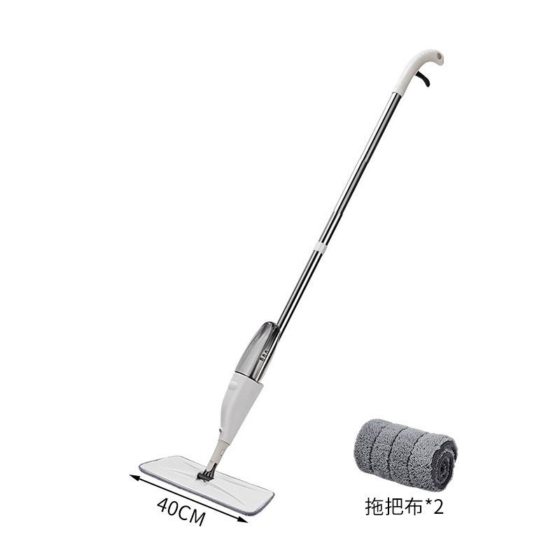 Black water spray mop spray flat floor mop dry and wet dual-purpose, no hand washing, self-adhesive thickening, rotating and dragging