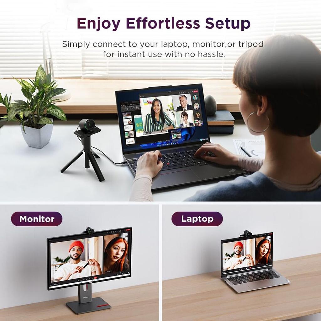 Webcam Lenovo 4XC1Q25245 Full HD
