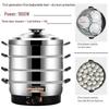 Vaporiera Elettrica Multifunzione in Acciaio Inossidabile Yudu