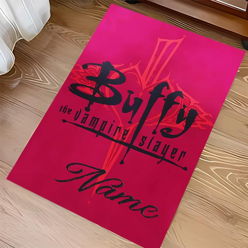 Custom personalization Buffy the Vampire Slayer Print Area Rug - Soft, Washable Non-Slip Indoor Mat,Living Room,Home&Office Decorative Rug