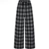JOOZE ANNAKO Women's 2025 Autumn Retro Plaid Loose Straight-Leg Pants