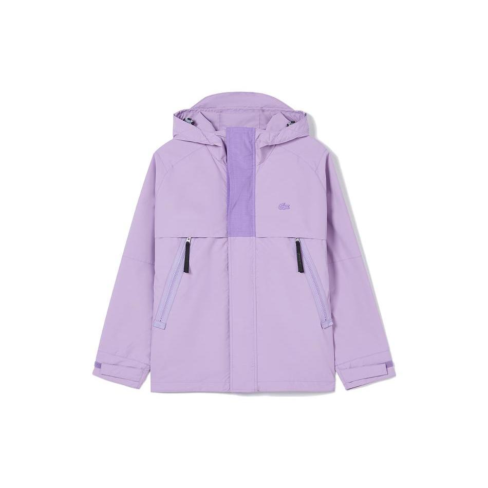 LACOSTE Jackets Men`s Purple Hooded Moderate