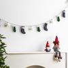 Nordic Christmas Banner 1.9m Garland Hanging Decoration for Xmas Tree Winter Wedding Party Holiday New Year Home Decor