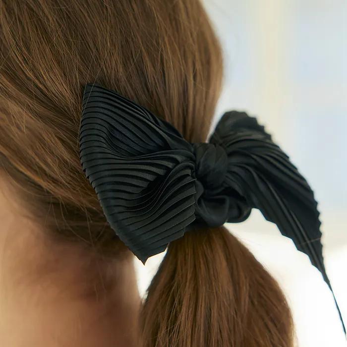 Pleats ribbon hair scrunch